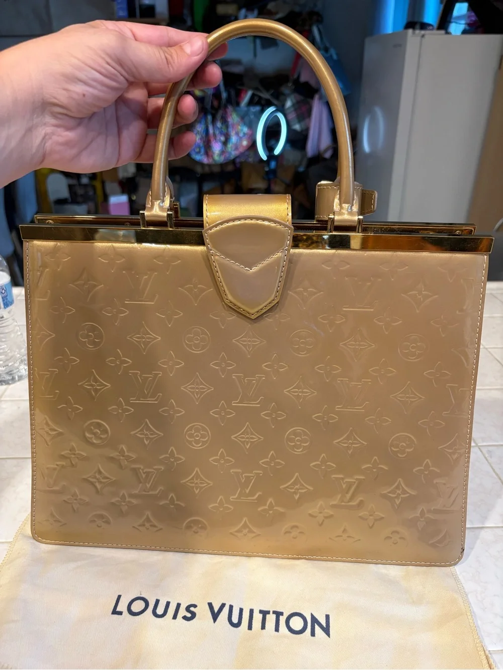 Louis Vuitton glossy patent